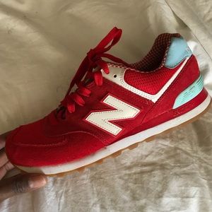 Red Suede New Balance size 8.5